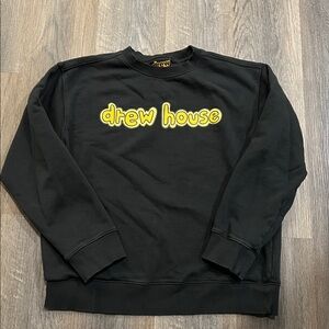 (19) Drew House Black Crewneck